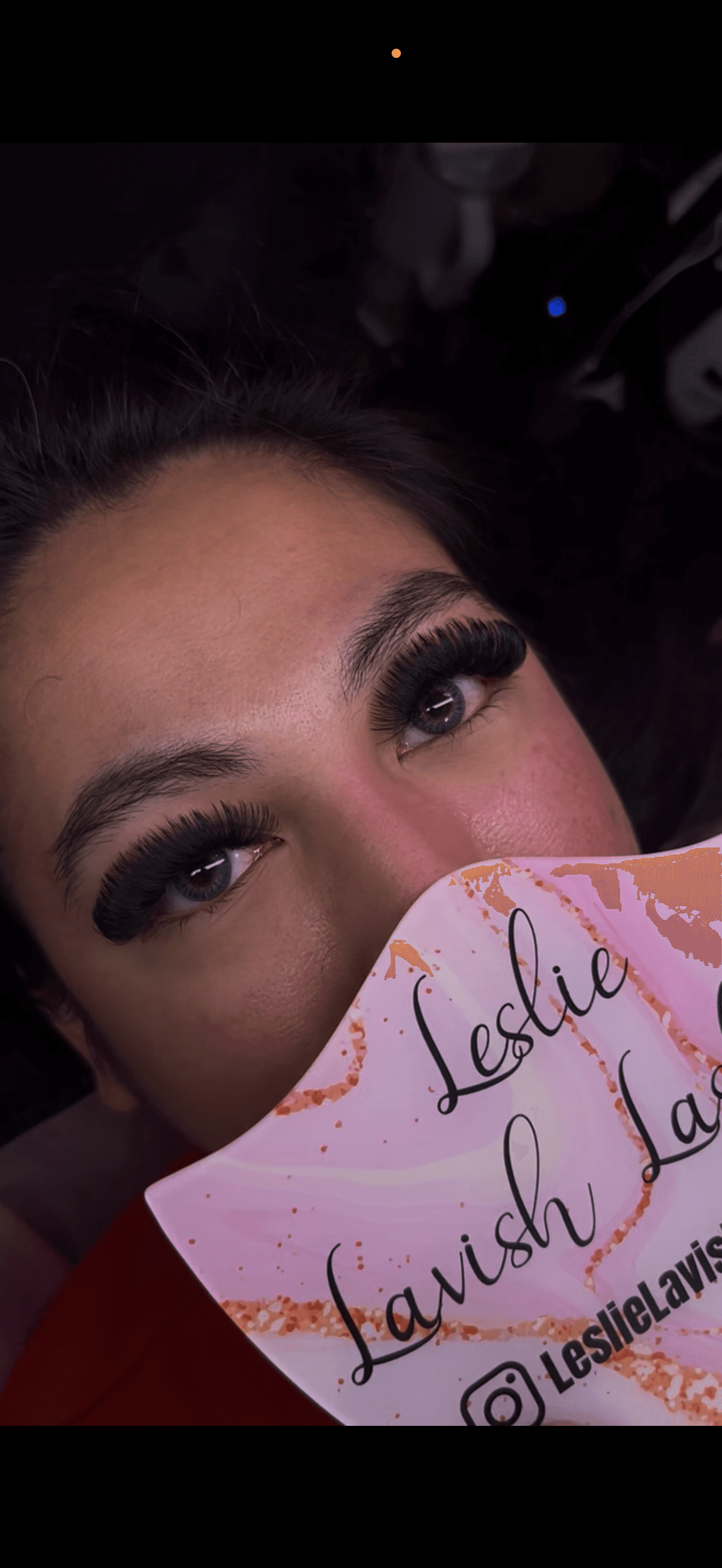 Beauty close-up highlighting defined lashes